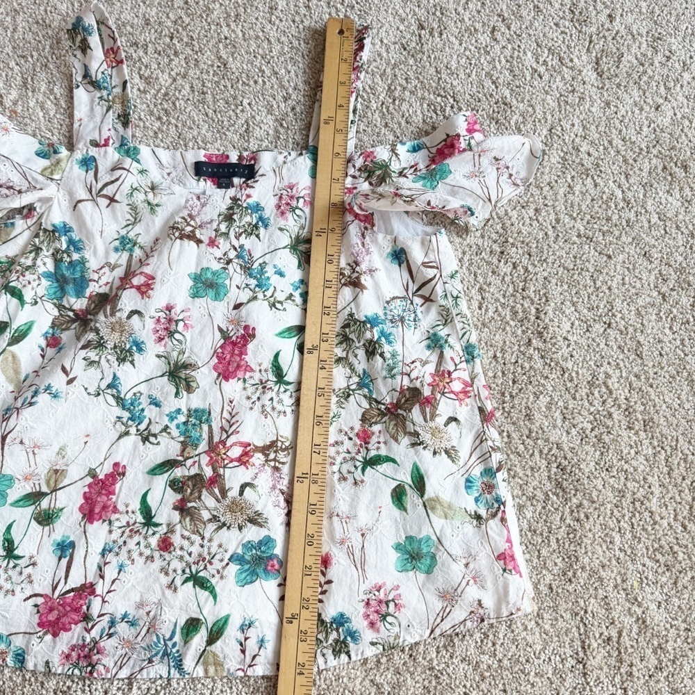 Sanctuary Floral off shoulder top S - Picture 9 of 13